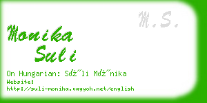 monika suli business card